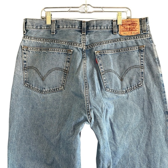 LEVI'S 560 Men's Comfort Fit 100% Cotton Denim Blue Jeans Size 38 - Picture 4 of 14